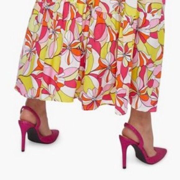 NIB JustFab Fuscia Giselle Sling Back Heels - Size 5.5 - Picture 7 of 16